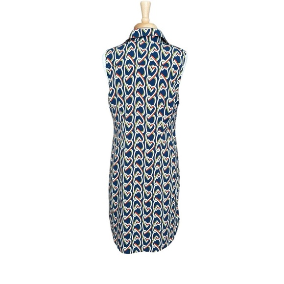 Cabi Amour Heart Print Sleeveless Shirt Versatile Dress Size Medium - Picture 5 of 10